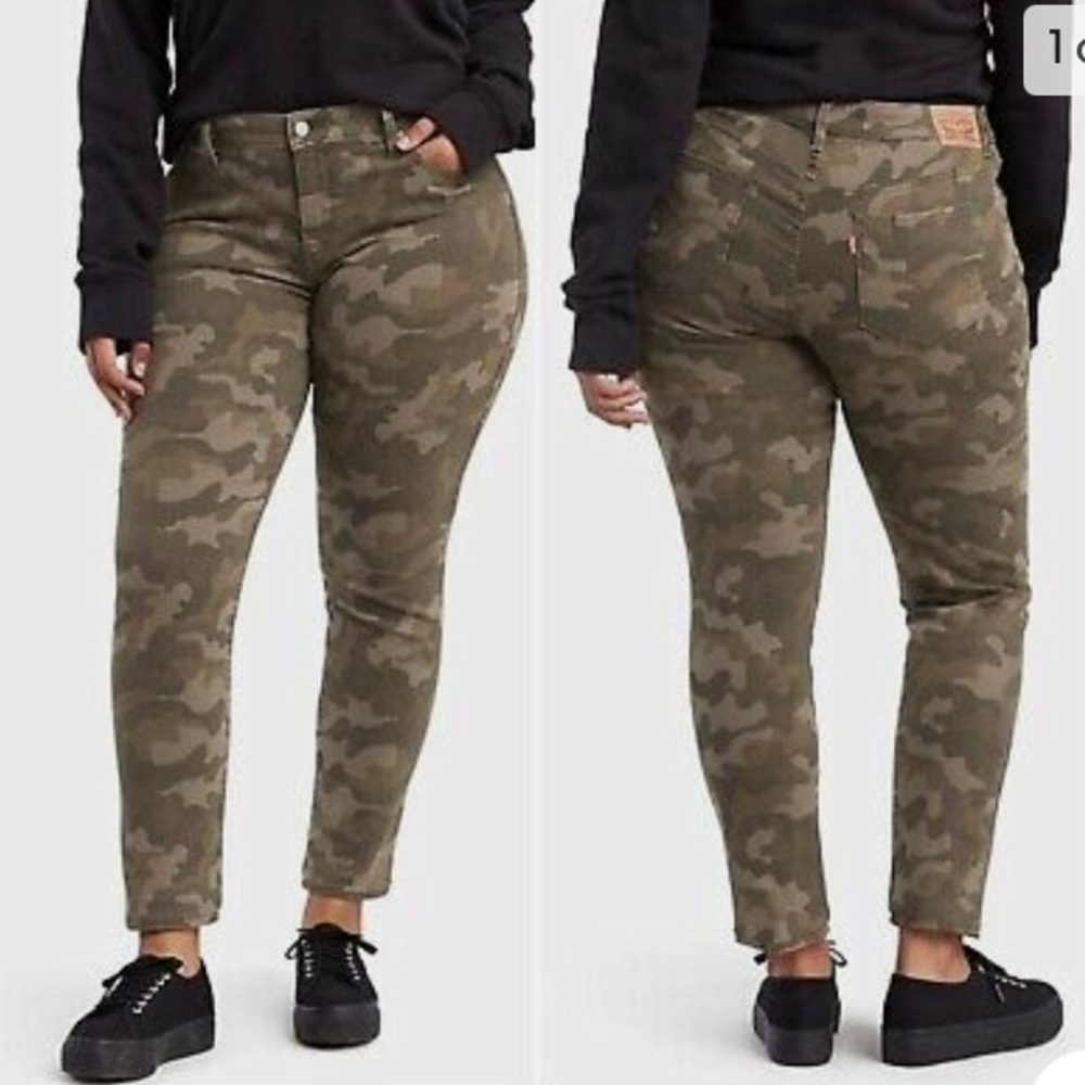 Levi's Women's 311 Camo-Print Shaping Skinny Jeans Plus Size 20